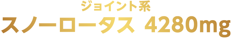 ジョイント系スノーロータス 4280mg